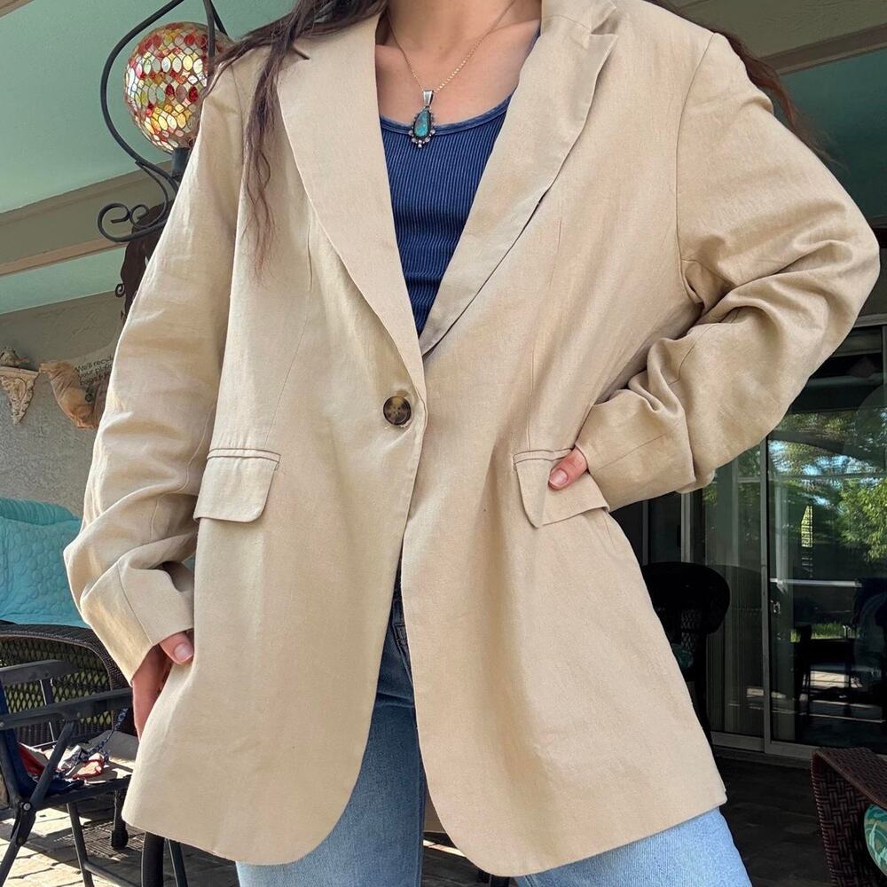 NEW Express Linen Blazer